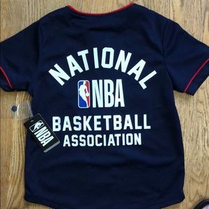 NBA button down shirt.